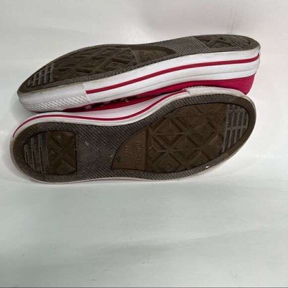 Converse All Star Pink and White Sneakers - Picture 11 of 12